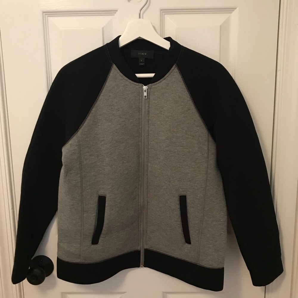 Jcrew Neoprene Bomber Jacket